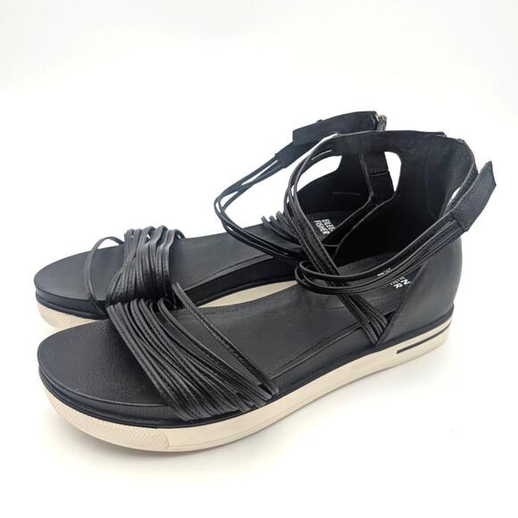 Eileen Fisher Shoes - Eileen Fisher Shae Strappy Sandal Back Zip Women's Black Size US10 EU40.5